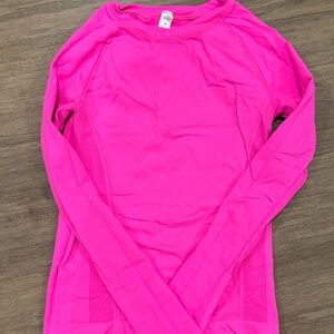 Women's Pink Long Sleeve Top